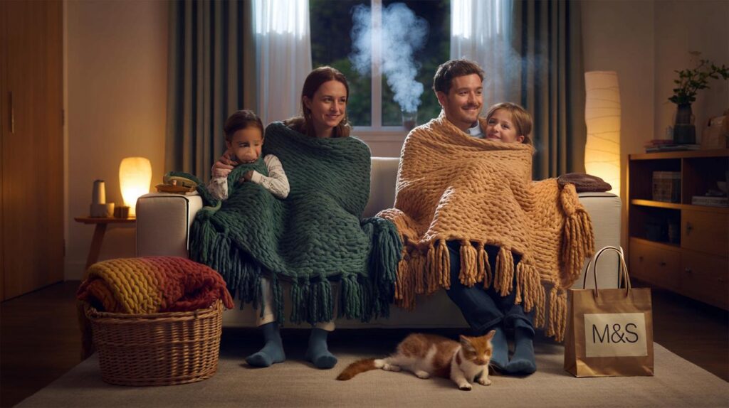 £35 M&S knitted throw shake-up: 7 ways your family saves on heat as parents buy 2 each this winter
