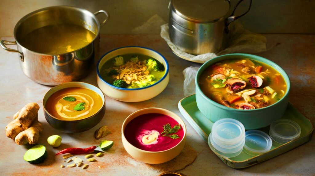 4 superfood soups you can batch-cook this weekend : save £20, hit 5-a-day, and keep your kids fed