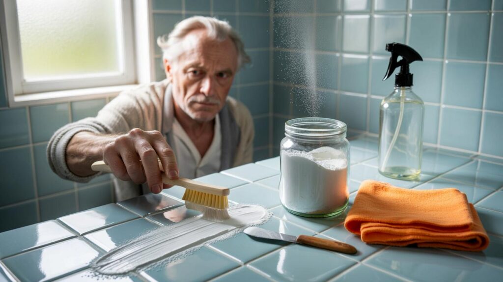 A retiree shares how baking soda restored his bathroom grout: eco-friendly and effective
