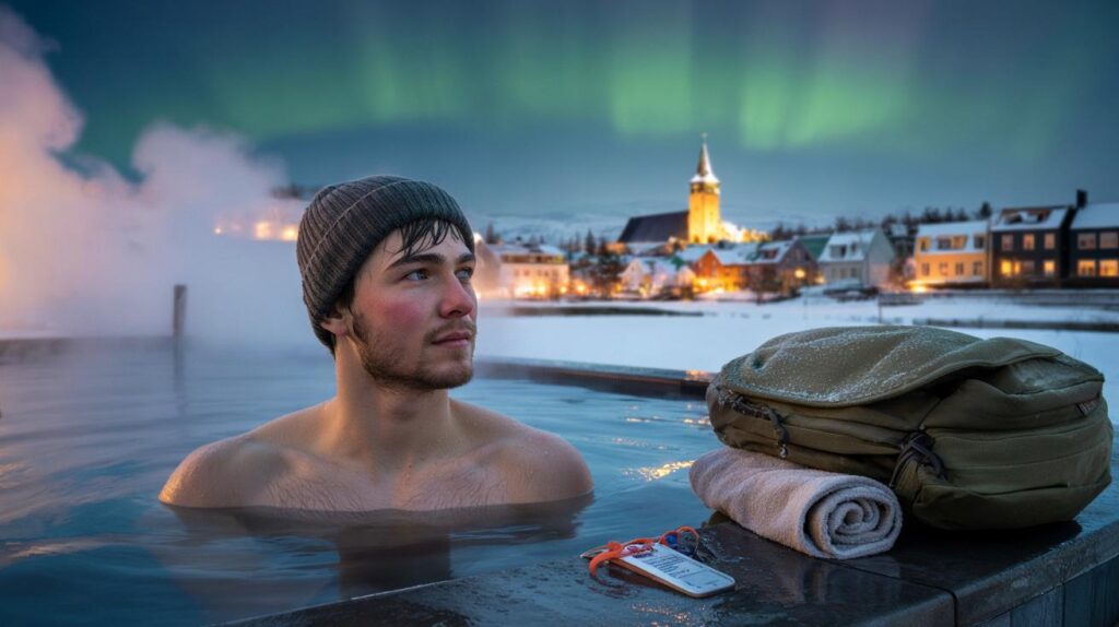 A student reveals how he travelled to Reykjavik on hostel deals and soaked in hot springs in winter 2025
