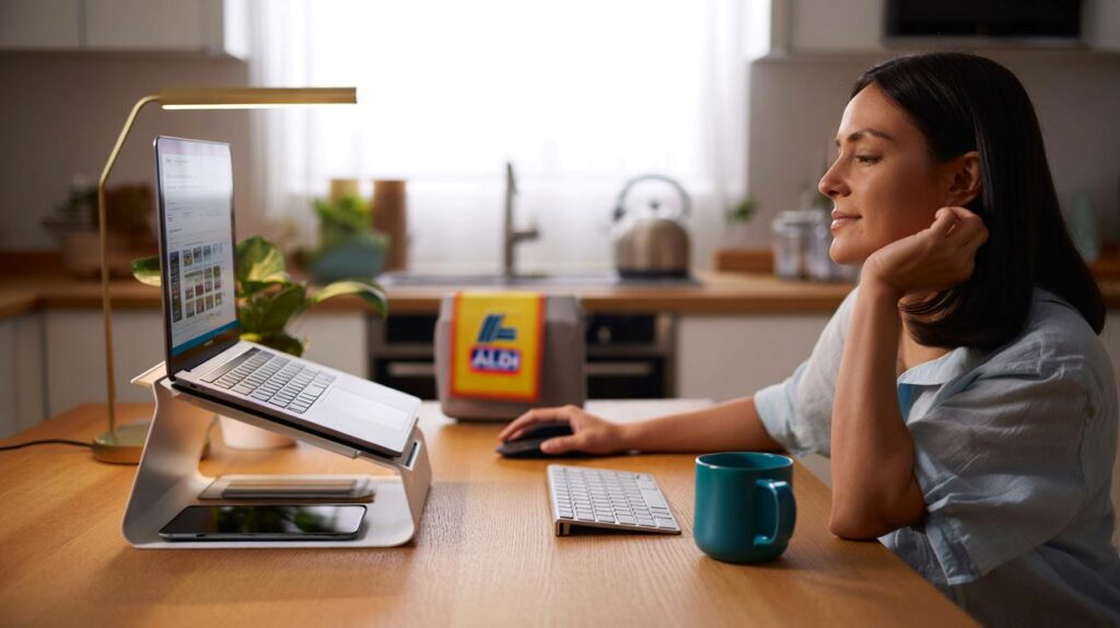 Aldi’s £12.99 laptop riser shocks home workers: can a £13 fix your neck pain in just 7 days?