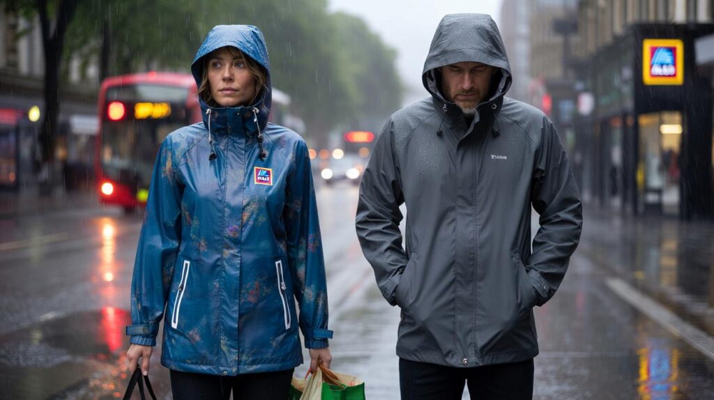 Aldi’s £12.99 rain jacket shocks savvy shoppers: are you paying 5x more for less protection?