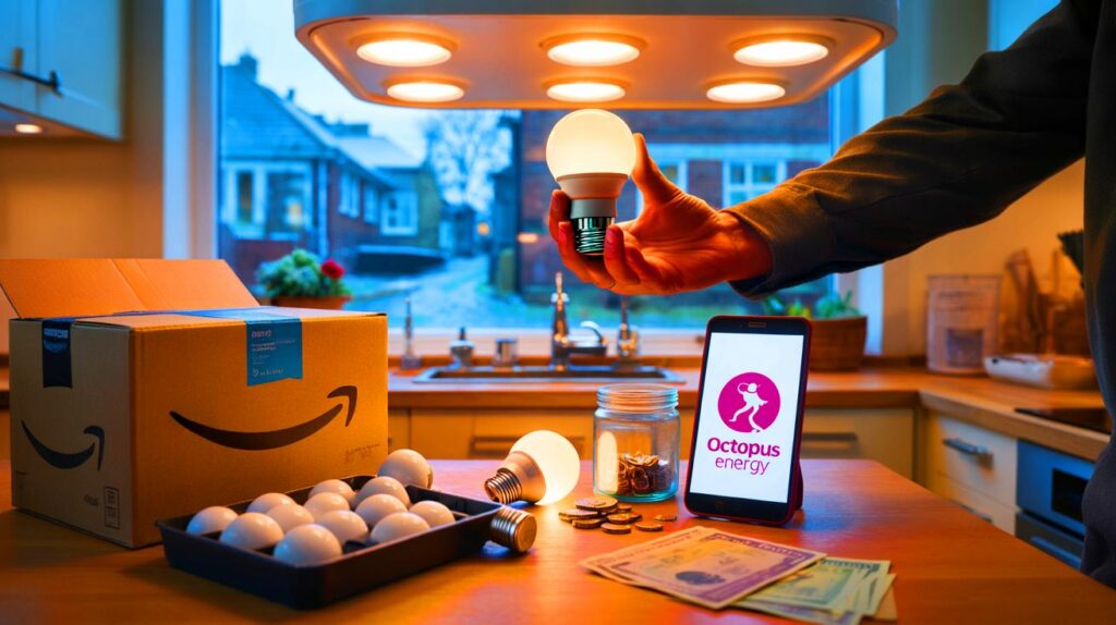 Amazon 87p LED bulbs approved by Octopus Energy: could switching 12 lights save you £72 this winter?