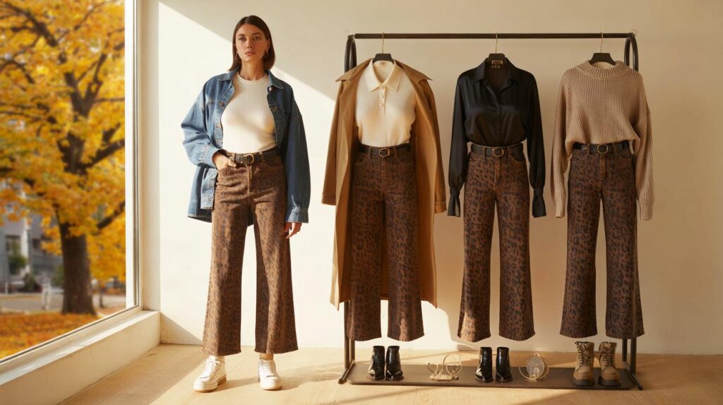 Are you ditching blue jeans this autumn? H&M’s £27 ‘soft’ leopard jeans could refresh 5 outfits