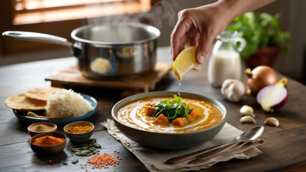 Autumn on a budget: can a 20-minute sweet potato coconut dahl warm you for £1.20 a bowl tonight?