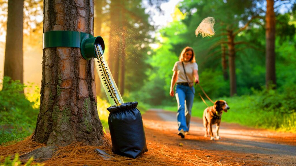 Black bags on trees mean danger for you and your dog: 5 urgent steps within 100 metres to take