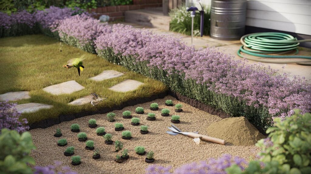 Britain ditches lawns for creeping thyme: could 9 plants per m² save you 20,000 litres this year?