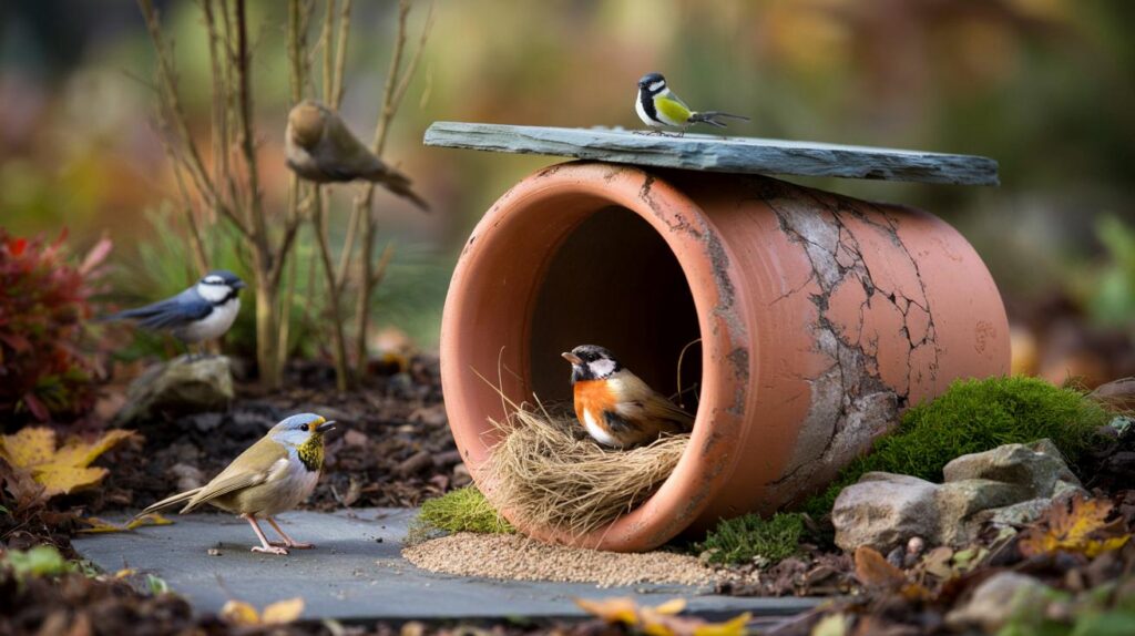 Brits are turning cracked terracotta into £0 bird shelters : will your old pots bring 12 visitors?