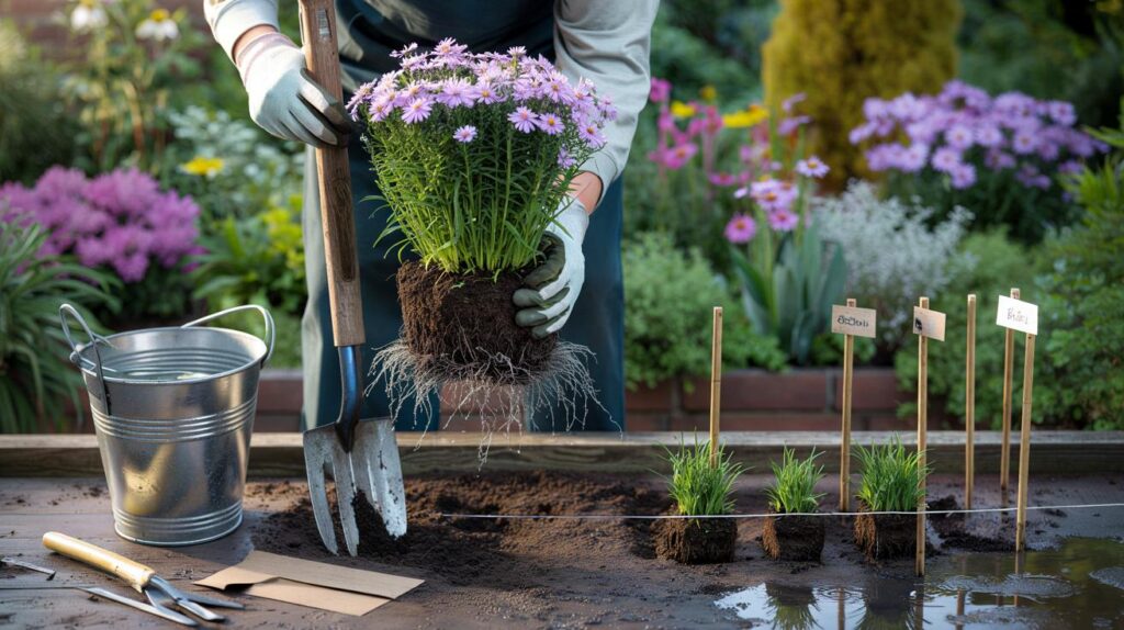 Brits, are you wasting October’s warmth? triple your perennials in 21 min, 3 tools, 40 cm spacing