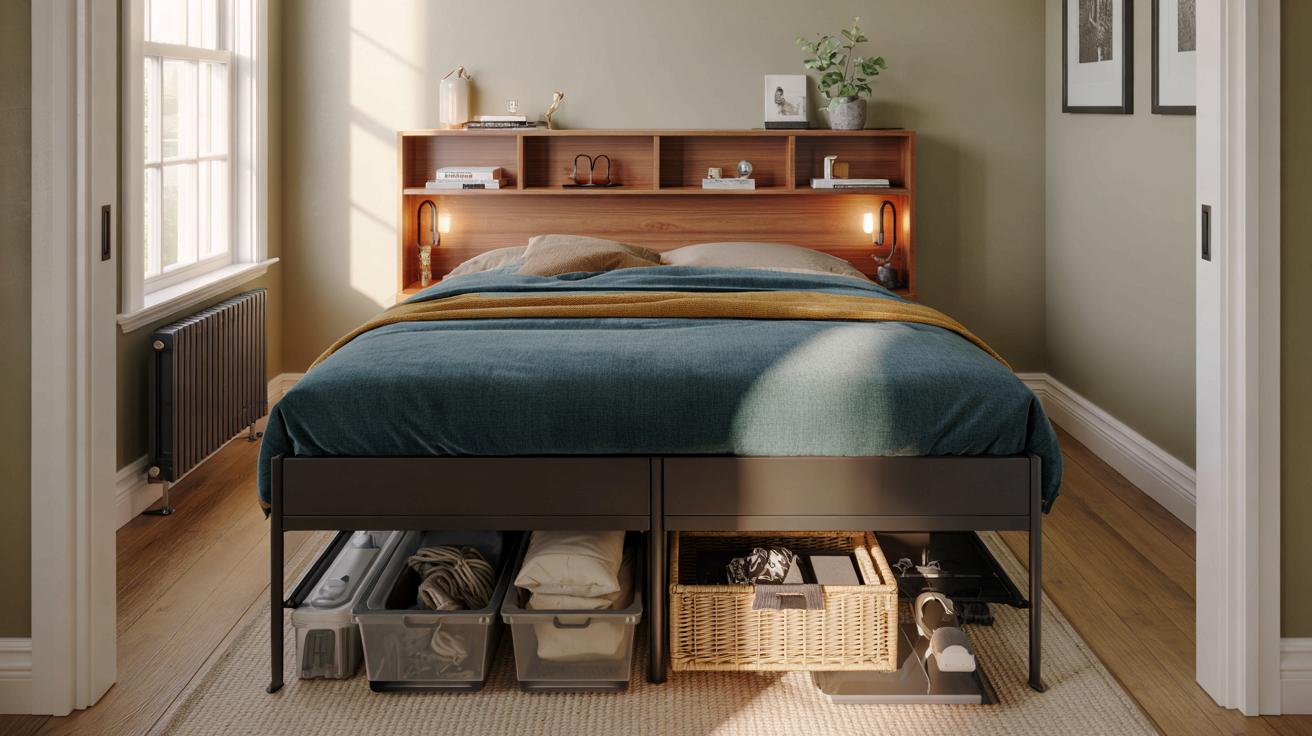 Brits ditch bedside tables as B&Q 4.8ft storage bed gives you 2 smart ...