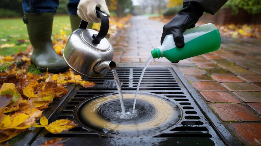 Brits urged to try £1 washing-up liquid trick: can you clear autumn leaves and fat in 3 minutes?