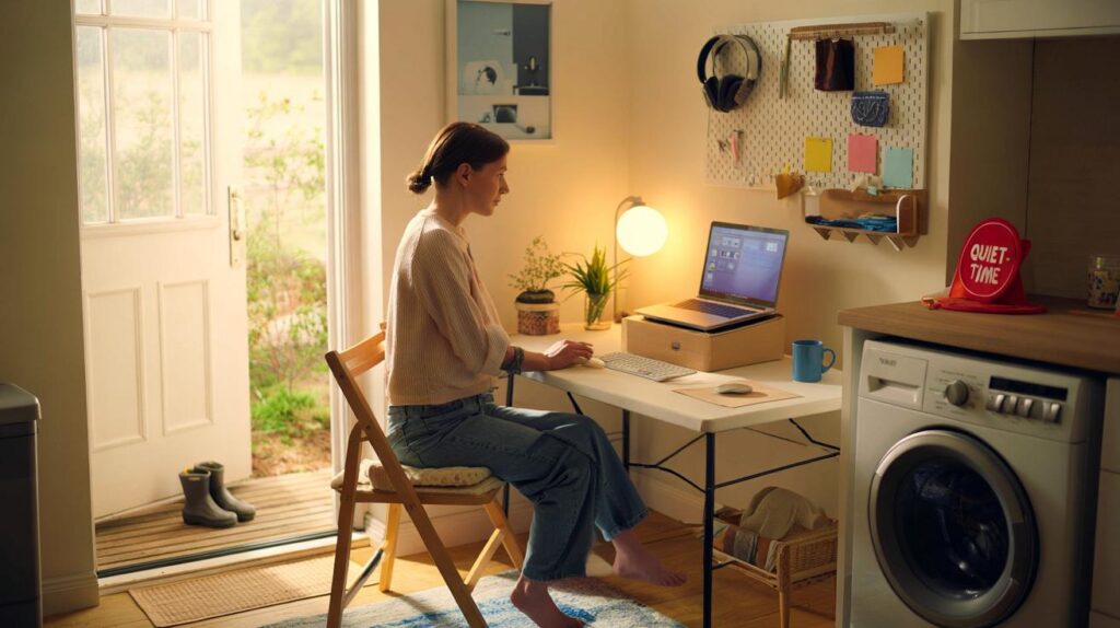 Budget-friendly home office setups for mums juggling work and family life to boost productivity and reduce stress