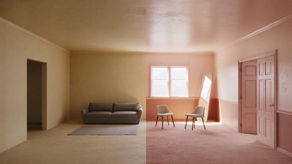 Budget home makeovers with paint tricks and rearrangements for instant refresh