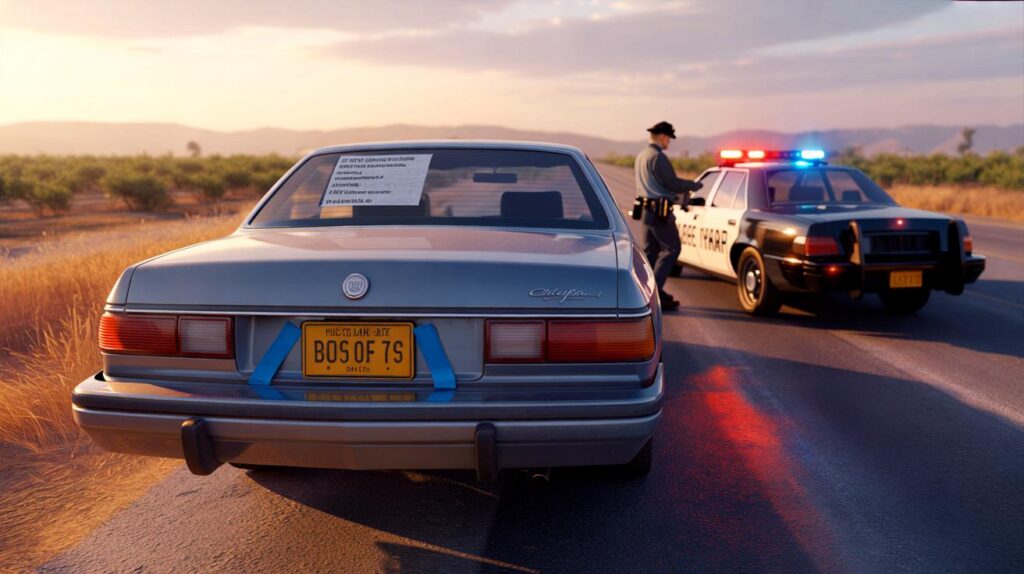 California DIY licence plate pull-over: would you risk a $196 ticket to save 20 minutes at the DMV?