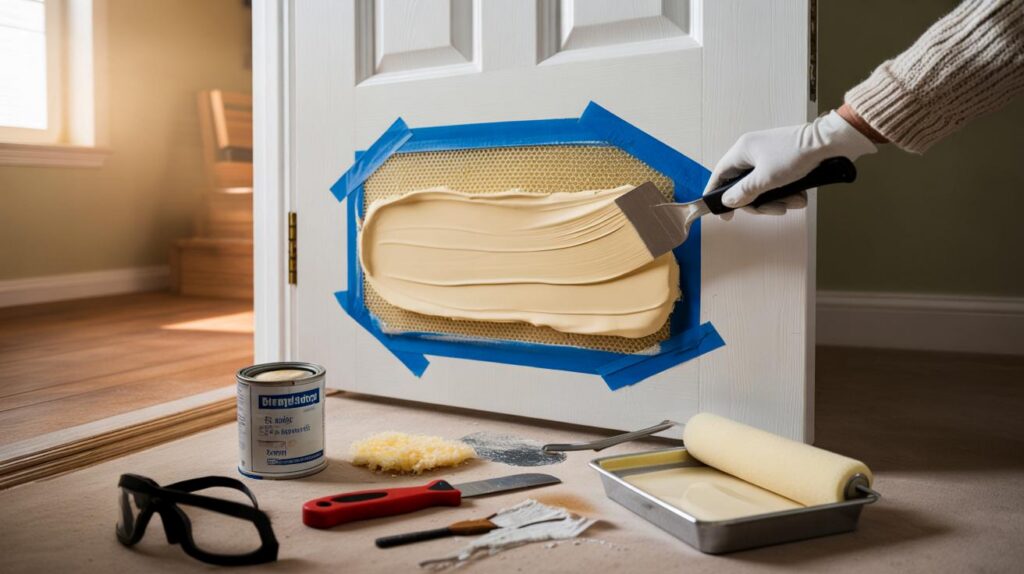 Cash-strapped Brits fix door holes with £18 foam in 45 minutes: could this 3-step trick save you?