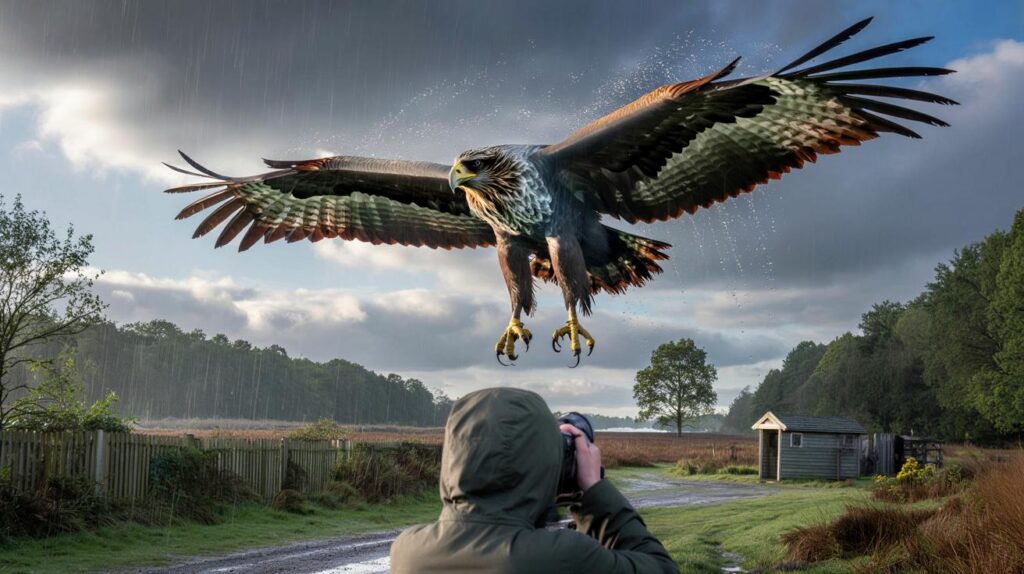 Caught in your backyard skies: you vs a 2.5-metre wingspan as rain hits New Forest, 5 minutes