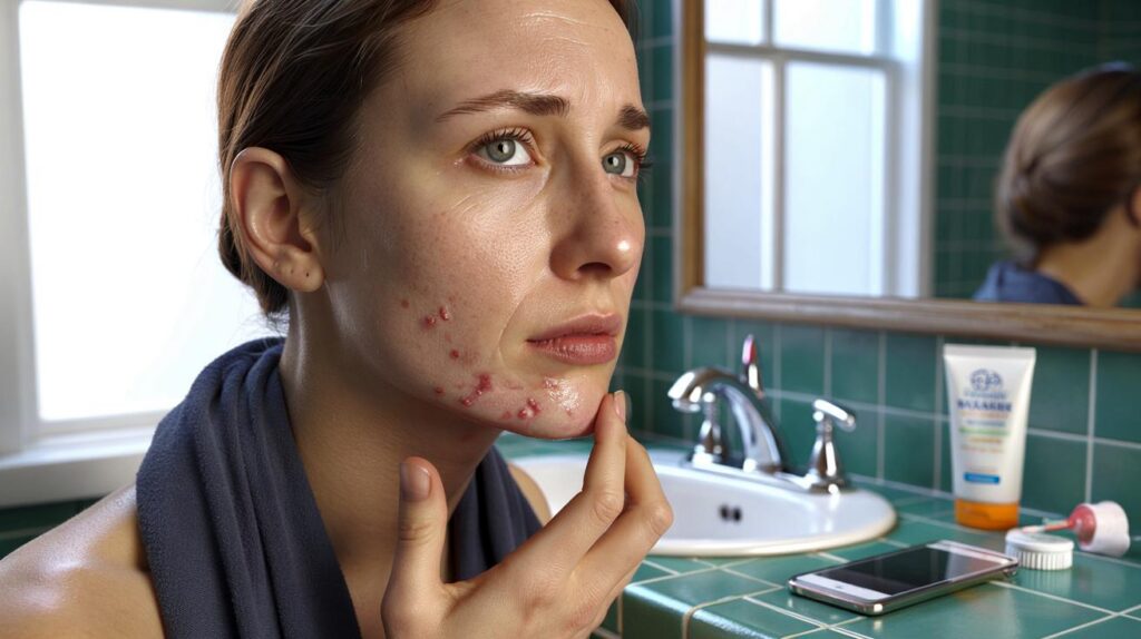 Ce que cache l’apparition soudaine de boutons sur votre menton