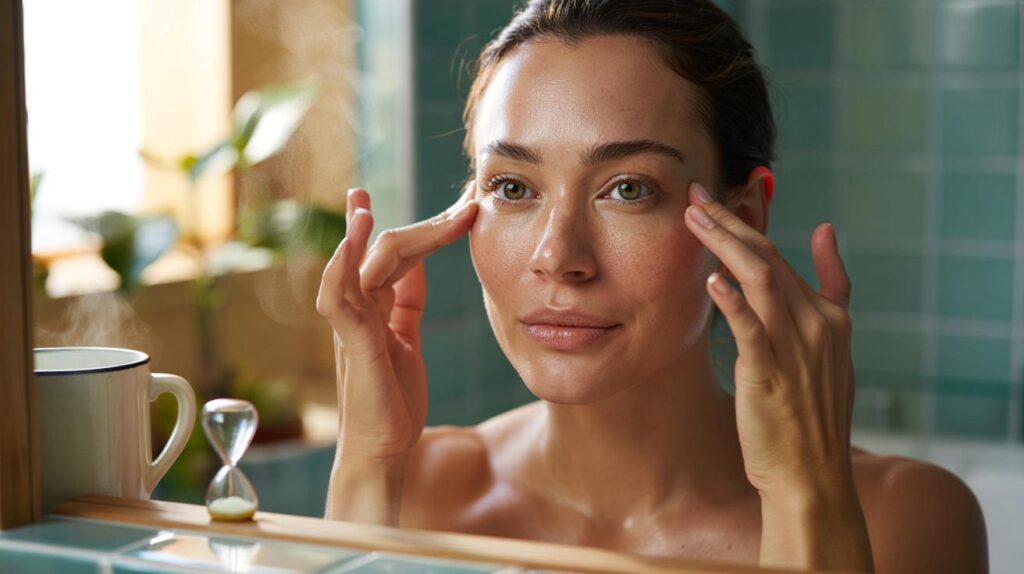 Cette gestuelle de 2 minutes pour un teint réveillé