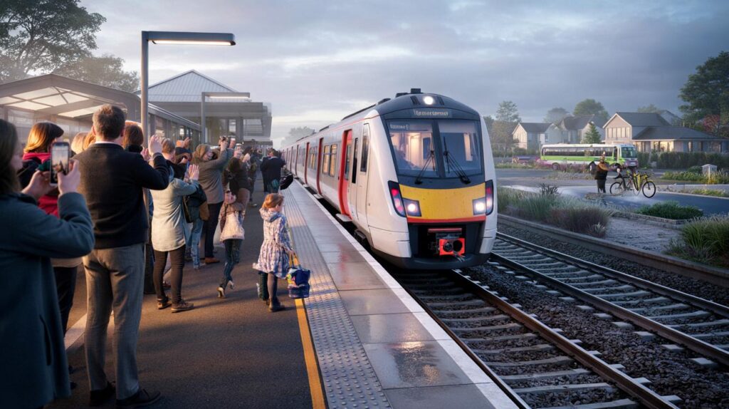 Cheers and 7:20 arrivals: were you there as 1,989 homes got their £175m station 4 months early?