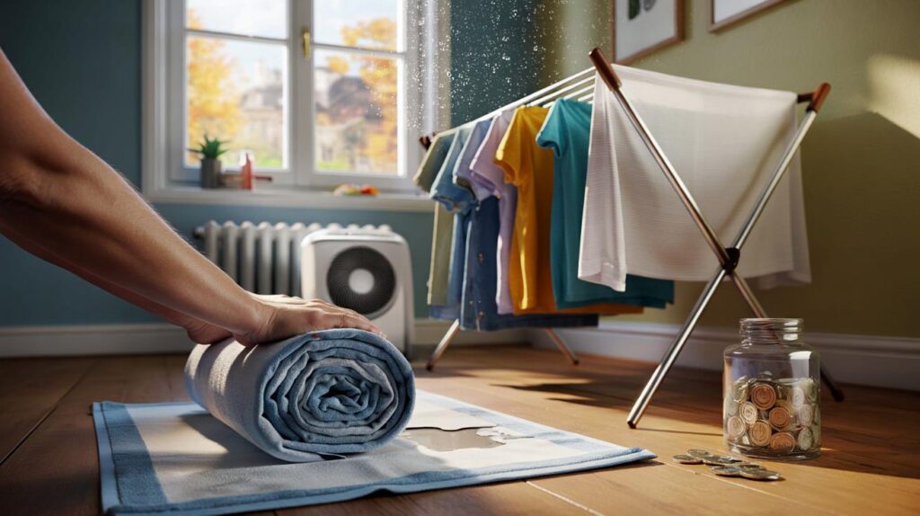 Cold home, wet washing: could one dry towel save you £1.20 a day and cut drying by 45 minutes?