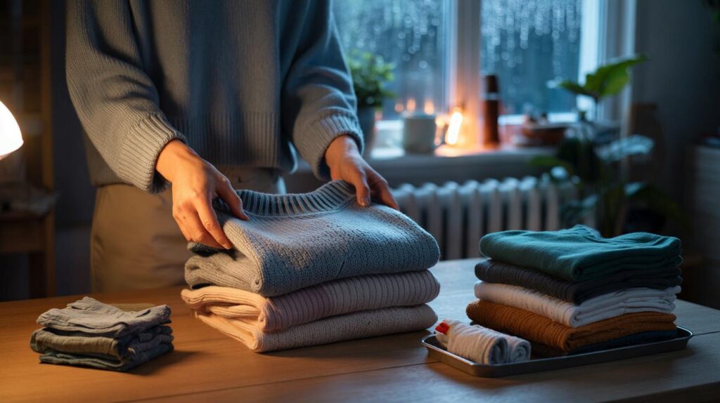 Comment le simple fait de plier ses vêtements apaise le mental