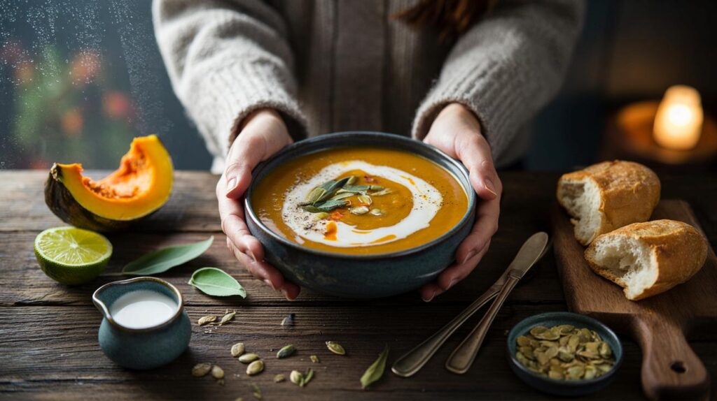 Creamy pumpkin soup with coconut milk: the perfect recipe for chilly autumn nights