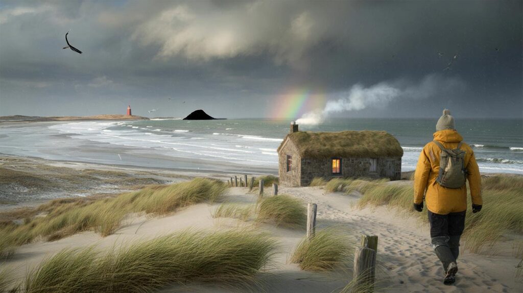 Discover the North Sea islands in winter: wild weather, cosy huts and stunning views