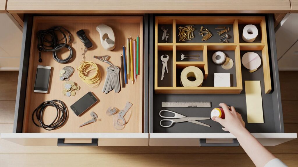 Drawer dividers that change everything: how to organise small items and find them faster