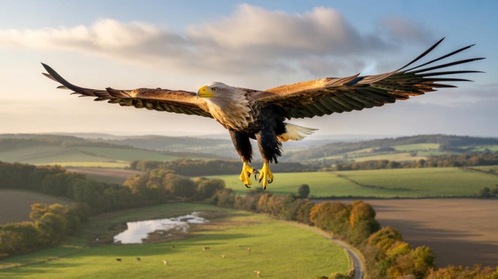East Sussex sighting: did you see the 2.5m white-tailed eagle at 4pm near Robertsbridge, locals ask?