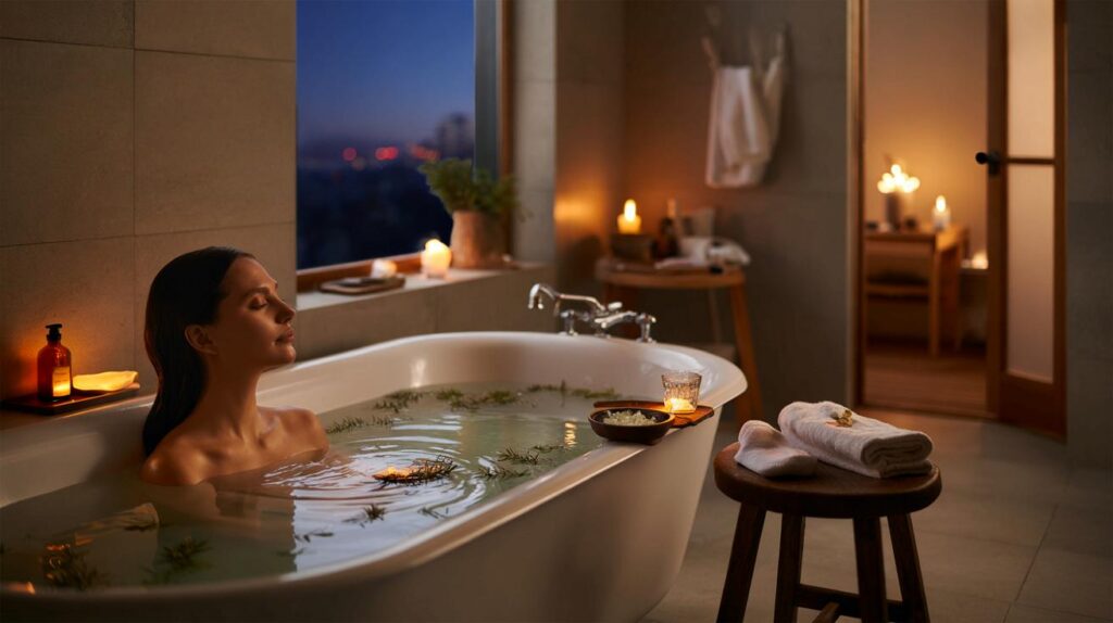 Evening restlessness? Why a warm rosemary bath really helps your body unwind