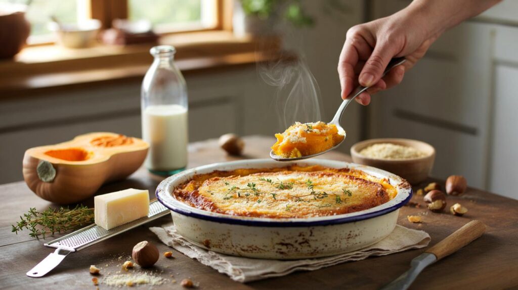 Families ditch cream for a £4.80 squash gratin: eight ingredients, 45 minutes — will yours switch?