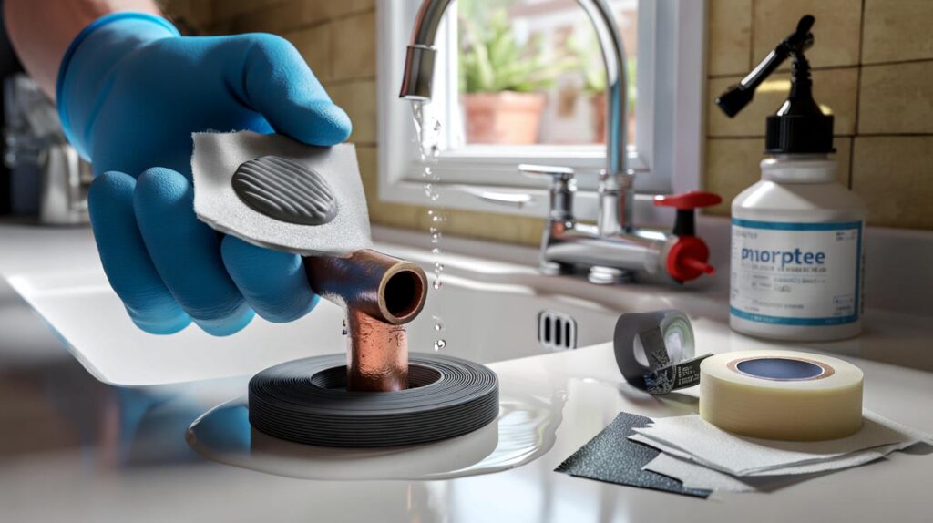 Fix pipe leaks with sealant and prevent costly water damage at home