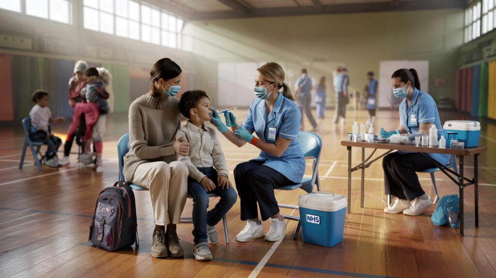 Flu jabs hit 10m, 1.5m for pupils: NHS pop-up sites — will you take your child this half-term?