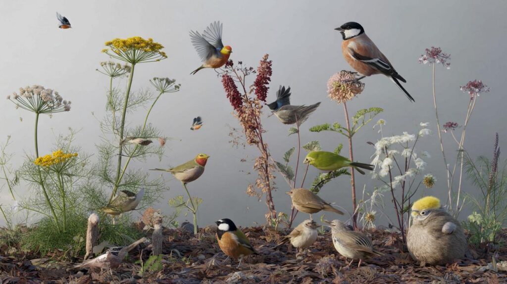 Forget feeders: 7 october perennials to feed 12 bird species with 0 litres — will you try?