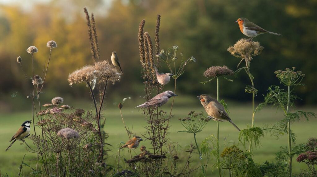 Forget feeders this October : can 9 UK perennials feed your birds with 0 watering and £20 spend?