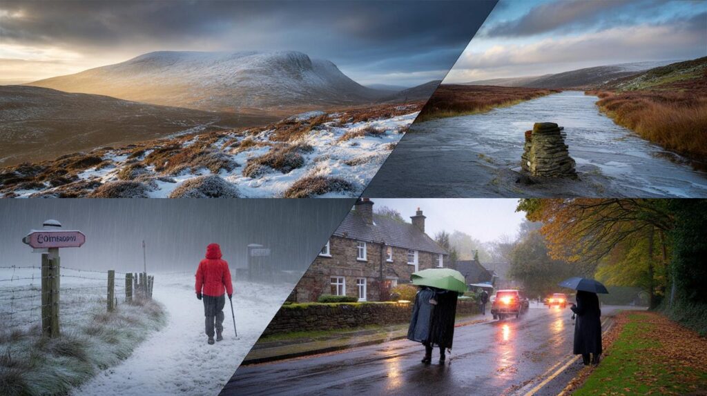 Four inches by 21 October: will your town wake to 10cm snow as Scotland freezes and England soaks?