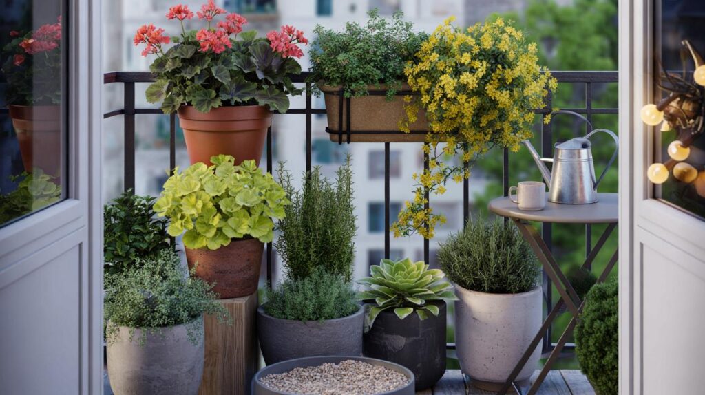 Garden inspiration for small urban spaces with low-maintenance plants that bring joy and colour to your balcony