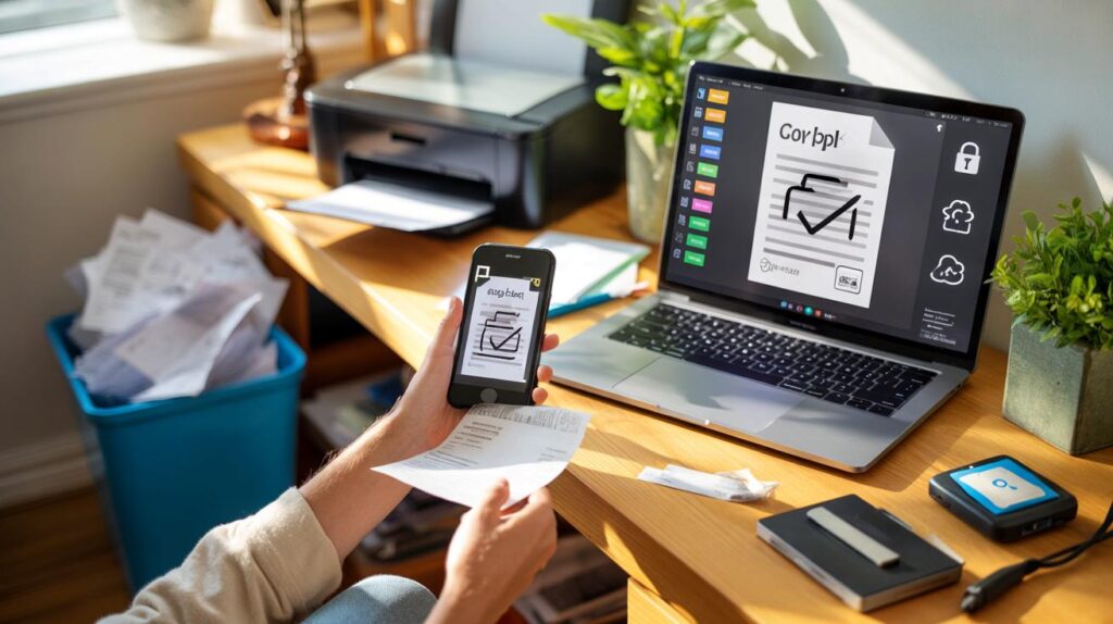 Go paperless: use digital tools to organise documents and cut down on waste