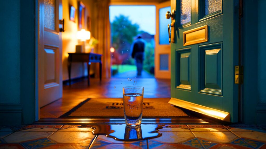Going away for 3 nights? the £0 glass of water by the door that could foil 9 out of 10 burglars
