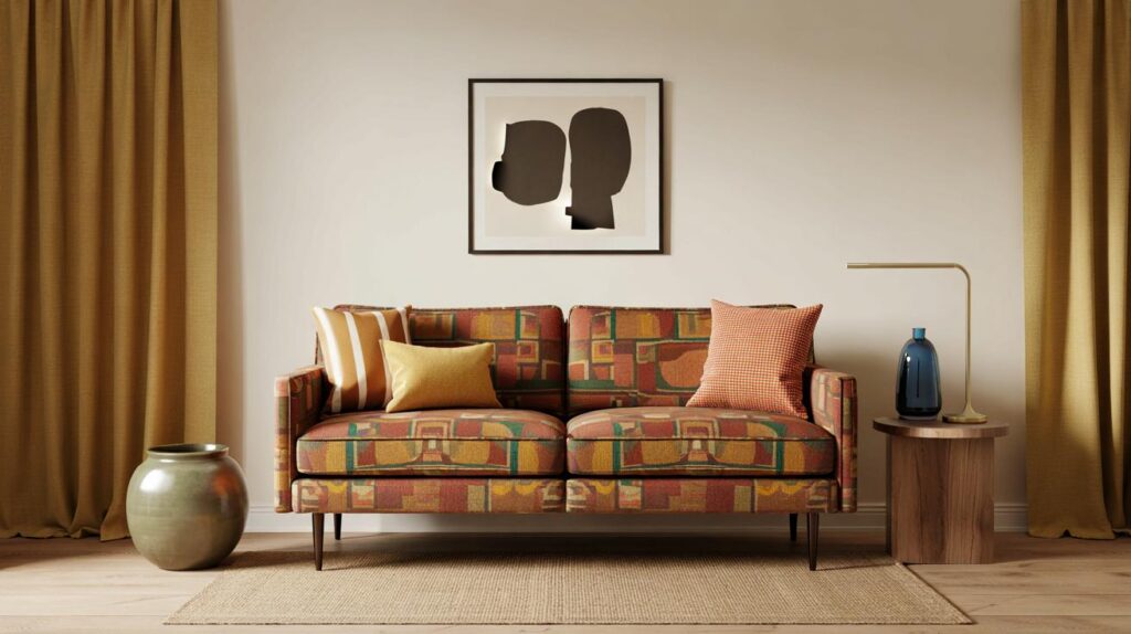 Goodbye beige, hello bold: will 3 rules and £799 help you choose a 1970s-style sofa in 2026?