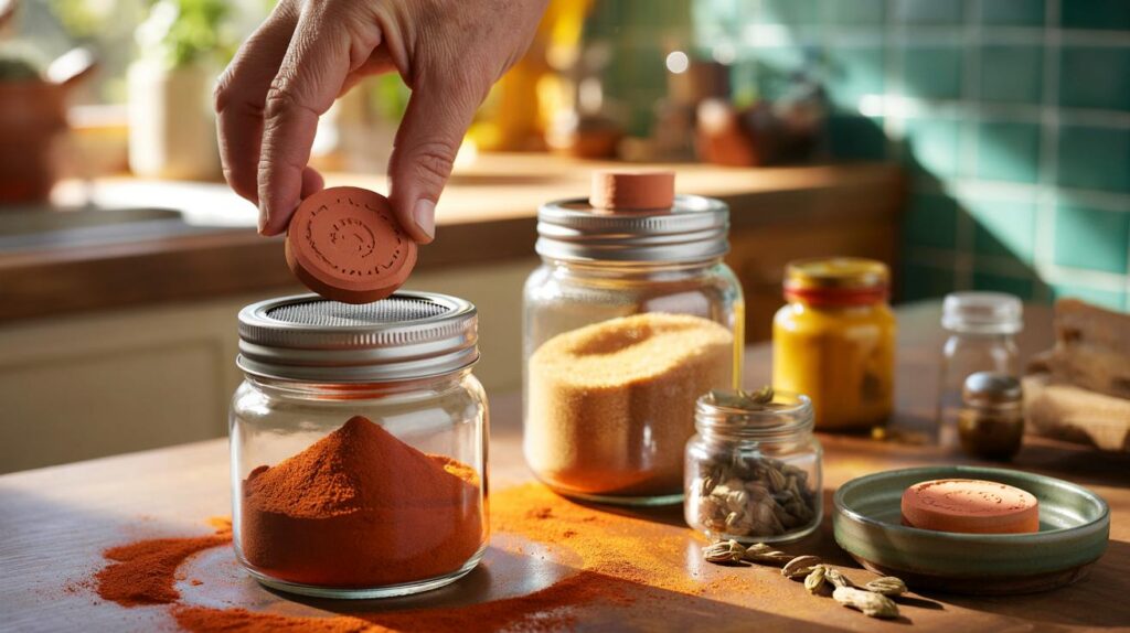 Grandma’s clay discs keep your spices fresh 85% longer: will a 4cm terracotta coin save your pantry?