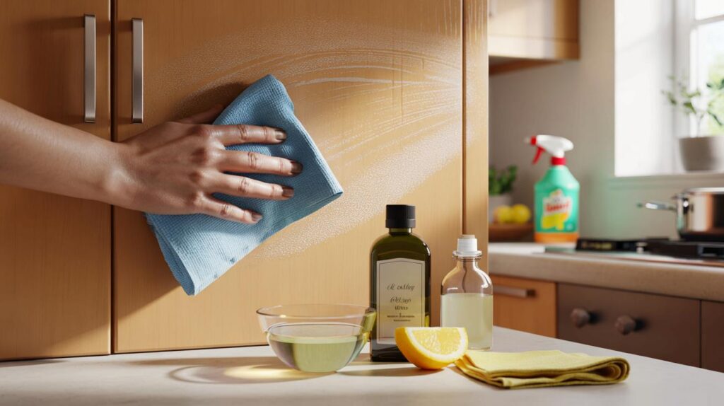 Greasy cupboards gone in 5 minutes: will this 3-ingredient granny fix beat your £15 spray today?