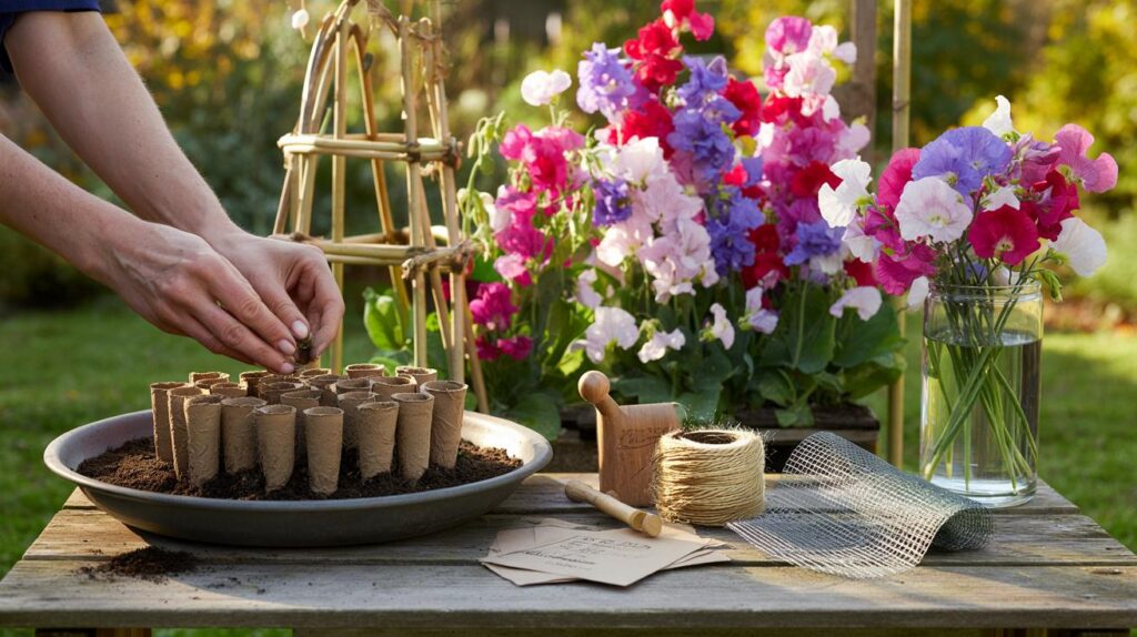 Grow sweet peas this October with £5 and 15 minutes : will you bank 200 blooms by spring 2026?