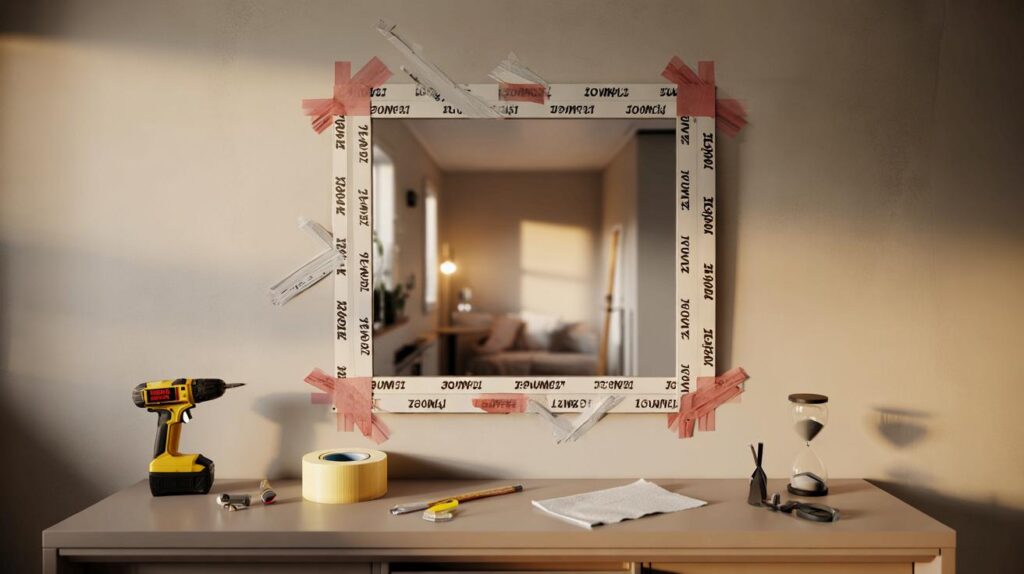 Heavy mirrors, zero drilling: can you trust £12 tape to hold 10 kg for 12 months on your wall?