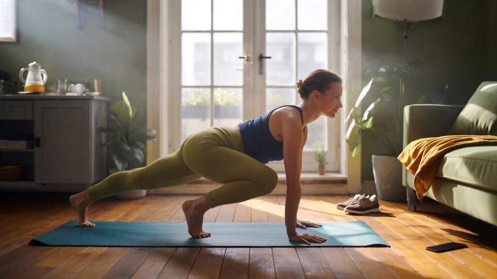 Home workouts for beginners focusing on core strength to build resilience and confidence in your body