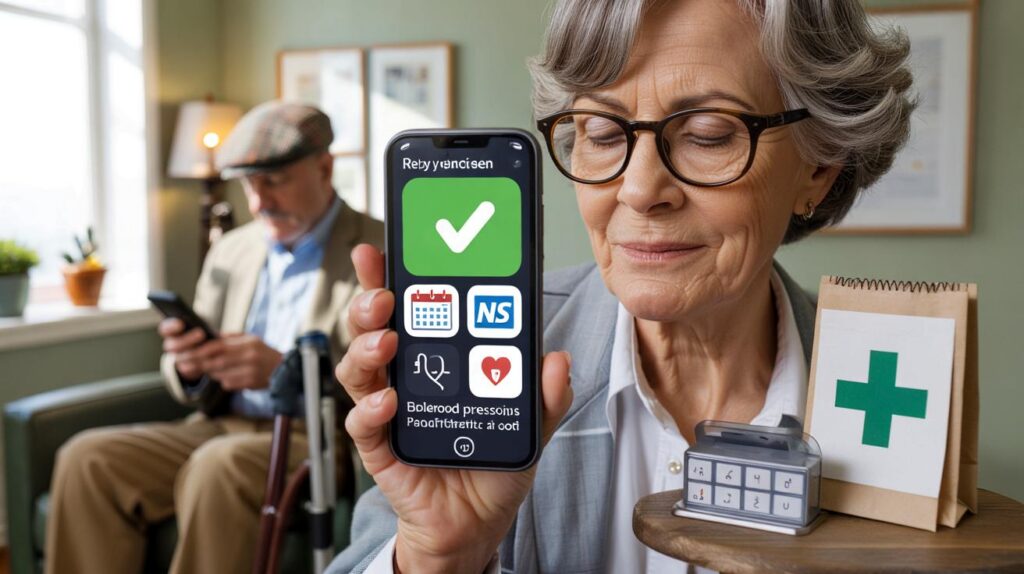 How older adults use smartphone apps to track health and manage appointments easily