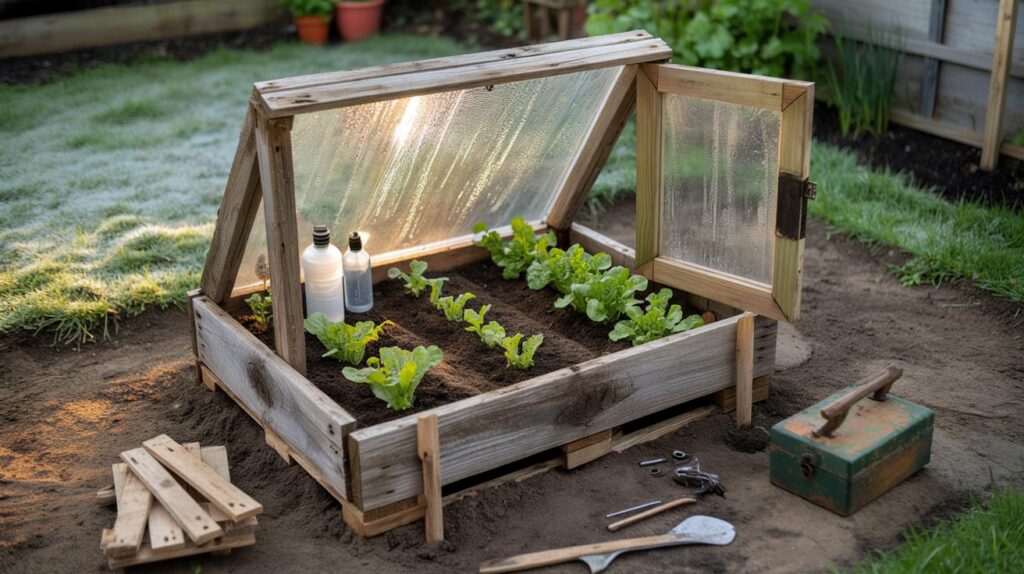 How to build a mini greenhouse from scrap wood and extend your growing season: simple DIY idea