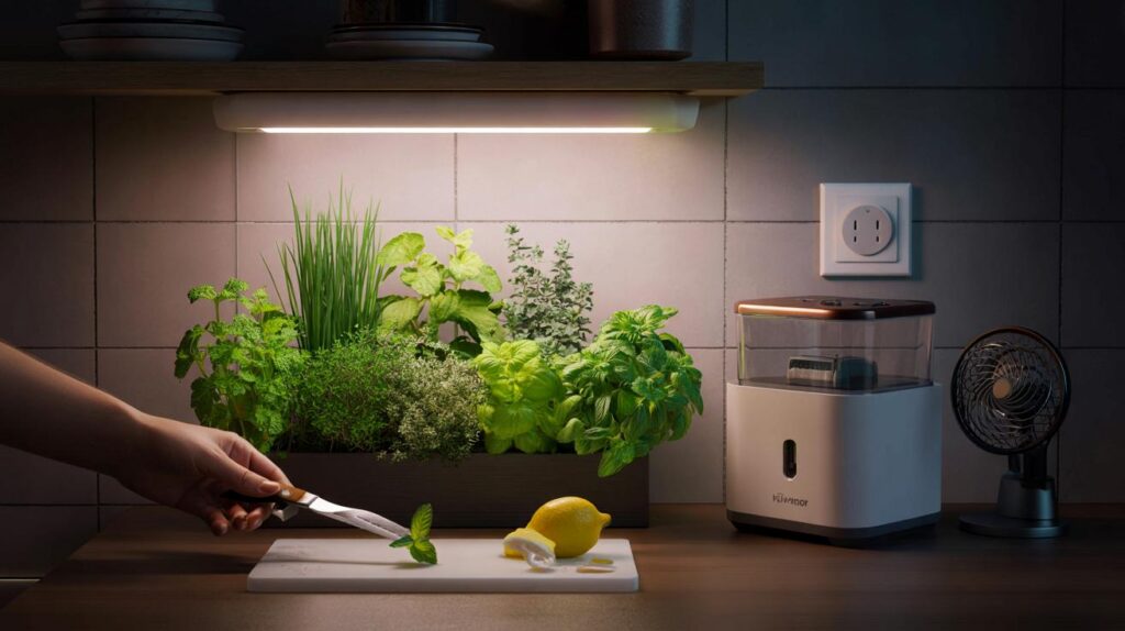 How to grow herbs indoors when you have zero sunlight (and less patience)