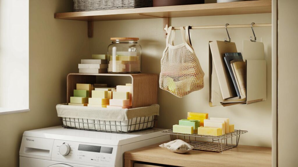 How to store spare soap bars neatly and avoid clutter in your laundry room