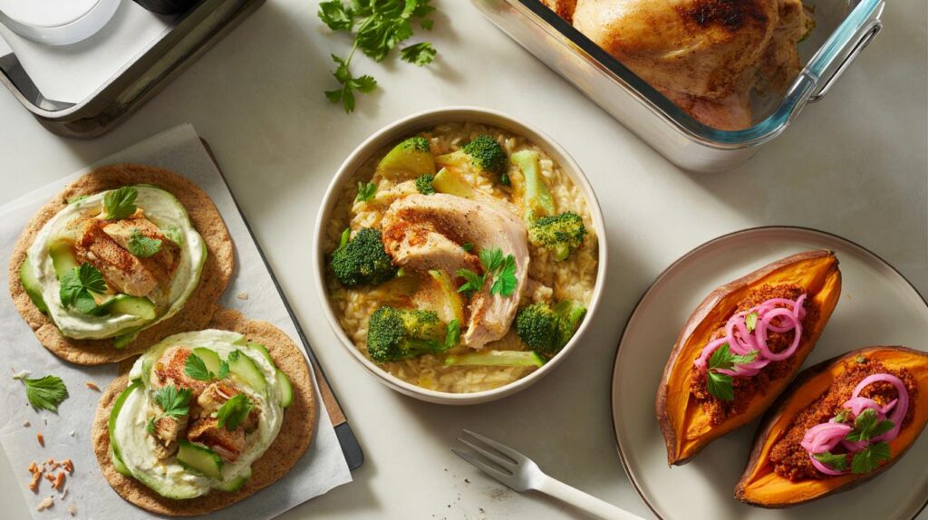 How to turn leftover roast chicken into three healthy weekday dinners under 20 minutes